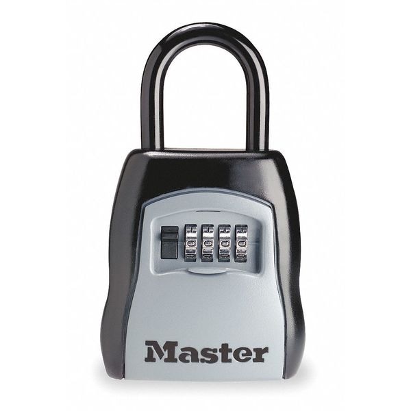 Master Lock Lock Box, Padlock, 5 Keys - 5400D