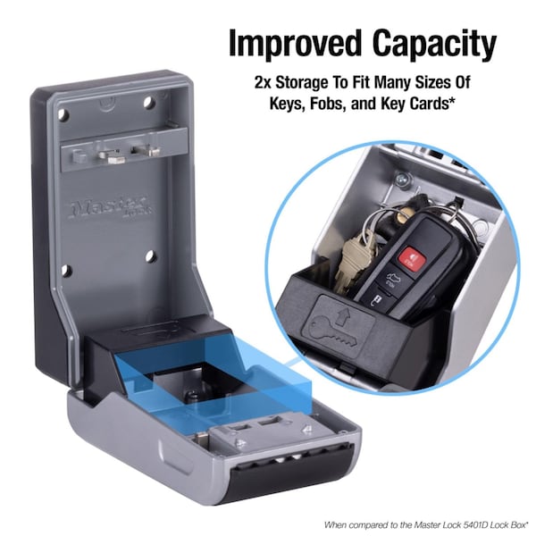 Master Lock Master Lock 5.2 in. H X 3 in. W X 2 in. L Metal 4-Dial Combination Lock Box - 5481D
