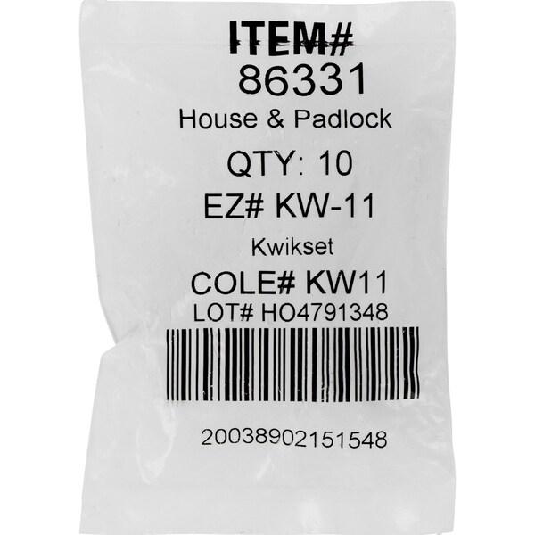 Hillman HILLMAN House/Office Universal Key Blank KW11 Single, PK10 - 86331