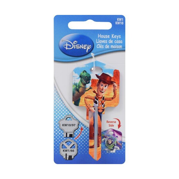 Hillman HILLMAN Disney Buzz/Woody House Key Blank 66/97 KW1/KW10 Single For Kwikset and Titan Locks - 87636