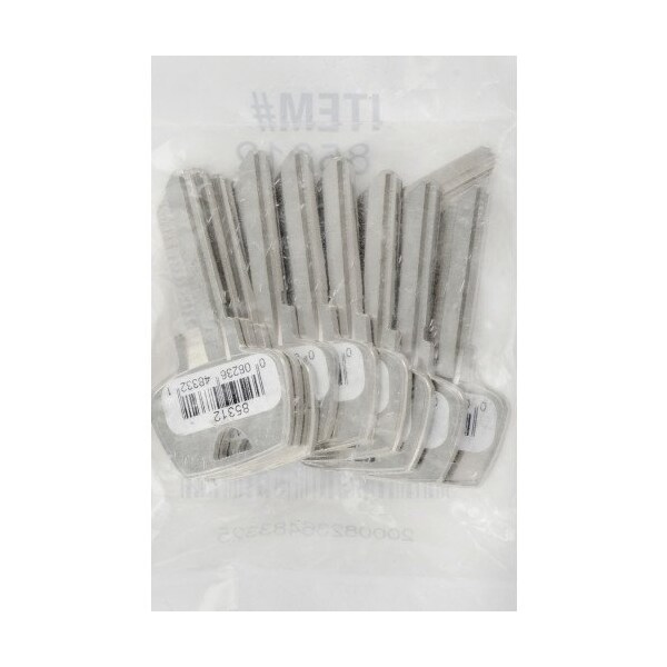 Hillman HILLMAN Traditional Key Automotive Key Blank S68 Single For Sargent, PK10 - 85312