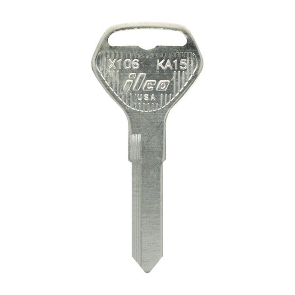 Hillman Automotive Universal Key Blank; 2054 KA15 Double Sided for Kawasaki - Pack of 4 - 5007080