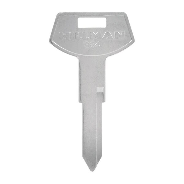 Hillman Automotive Universal Key Blank for B84 Double Sided for GM - Case of 10; Silver - 5965470