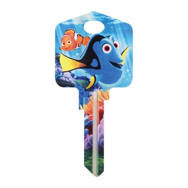 Hillman Disney Dory House & Padlock Universal Key Blank with Single Sided - Case of 5 - 5005140