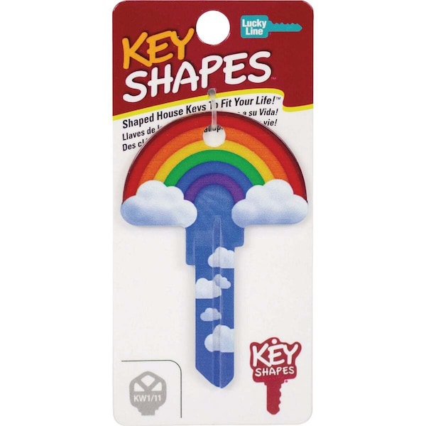 Lucky Line Rainbow Key Shapes Decorative House Key - KW1 - B148K