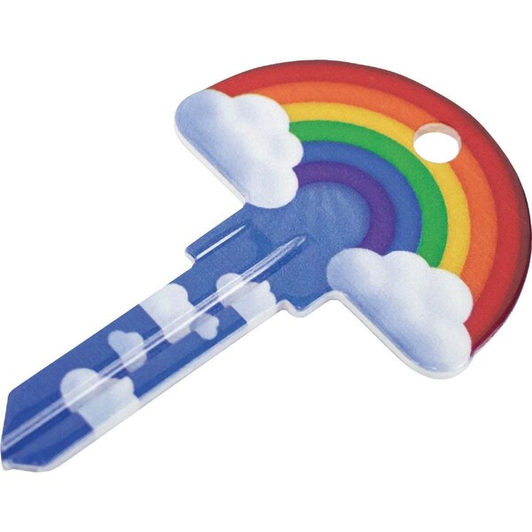 Lucky Line Rainbow Key Shapes Decorative House Key - KW1 - B148K