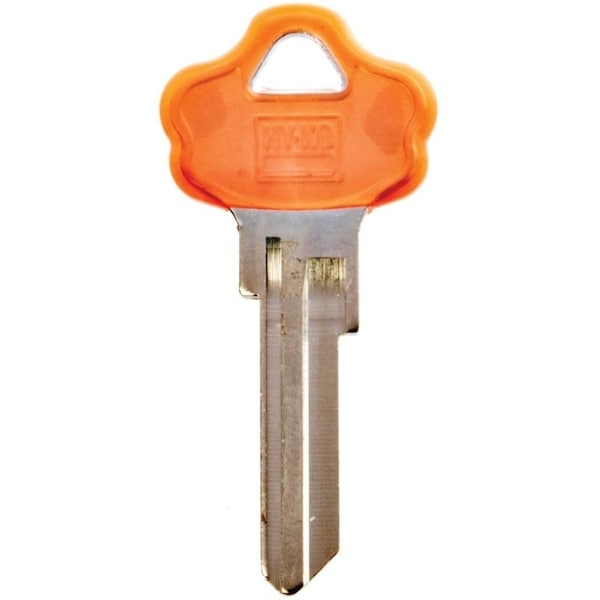 Hy-Ko Key Blank, Brass, Nickel, For: Kwikset Cabinet, House Locks and Padlocks - 13005KW10PDM