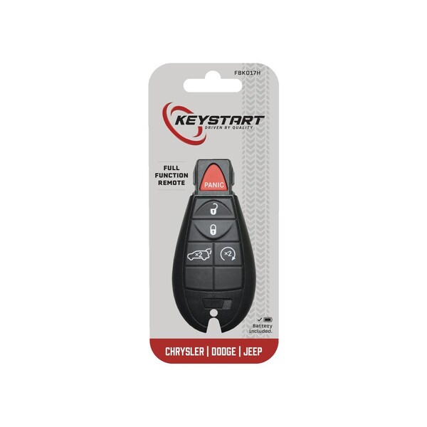 Keystart Replacement Key Renewal KitAdvanced Remote Automotive FBK017H Double For Mopar Black - 9977252