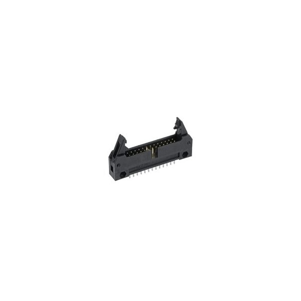 Conector de tarjeta Molex, 30 contactos, 2 filas, macho, recto, paso de 0.1 pulgadas, terminal para soldar, pestillo - 906631301