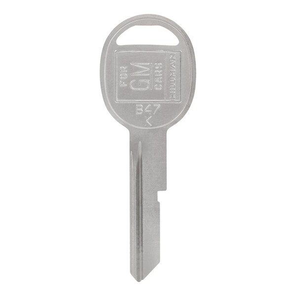 Homecare Products Automotive Key Blank for Single Sided for GM, Silver - HO3328601