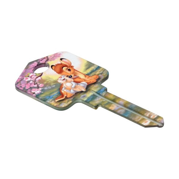 Hillman HILLMAN Disney Bambi and Thumper House Key Blank 66/97 KW1/KW10 Single For Kwikset and Titan Locks - 87642