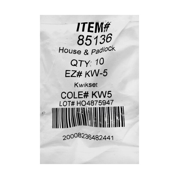 Hillman HILLMAN Traditional Key House/Office Key Blank 66 KW5 Single For Kwikset Locks, PK10 - 85136