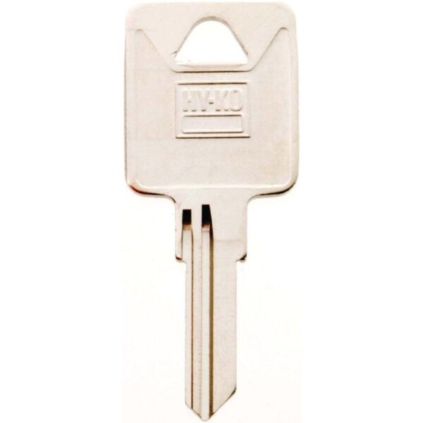 Hy-Ko Key Blank, Brass, Nickel, For: Trimark Cabinet, House Locks and Padlocks - 11010TM4