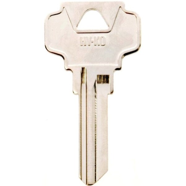 Hy-Ko Key Blank, Brass, Nickel, For Dexter Cabinet, House Locks and Padlocks - 11010DE6