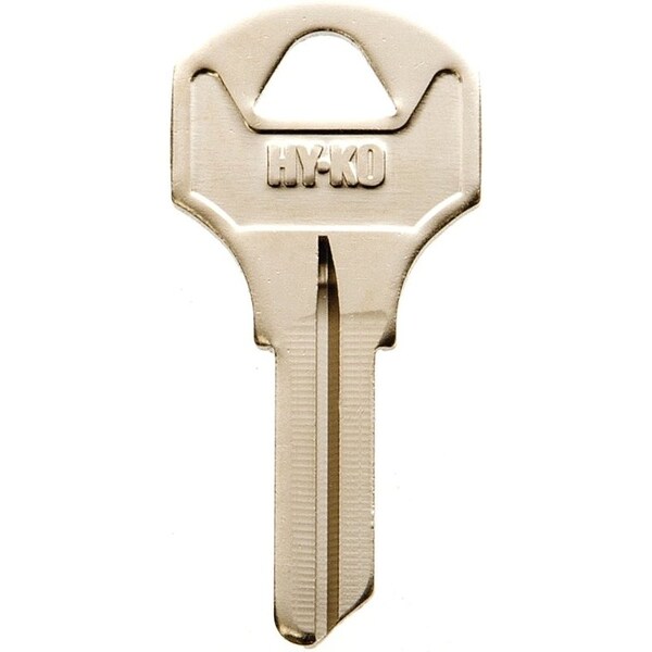Hy-Ko Key Blank, Brass, Nickel, For: Corbin Russwin Cabinet, House Locks and Padlocks - 11010CO26