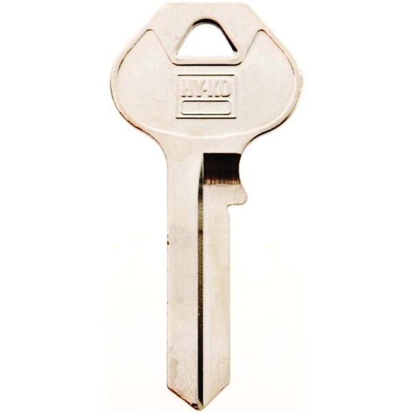 Hy-Ko Key Blank, Brass, Nickel, For: Master Vehicle Locks - 11010M14