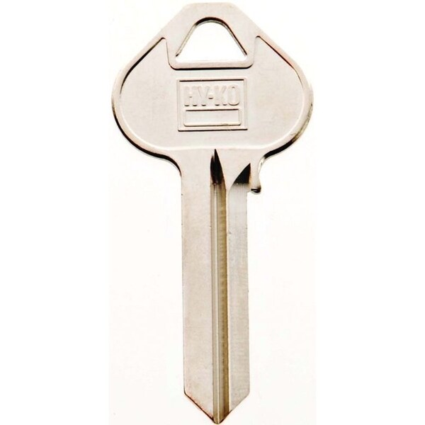 Hy-Ko Key Blank, Brass, Nickel, For: Russwin and Corbin Cabinet, House Locks and Padlocks - 11010RU46