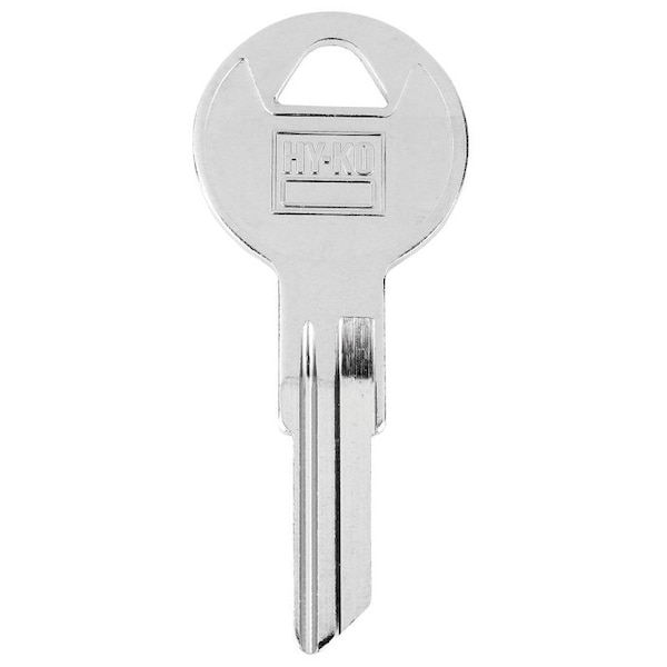Hy-Ko Key Blank, Brass, Nickel-Plated, For: Independent/Ilco IN4 Door Locks - 11010IN4