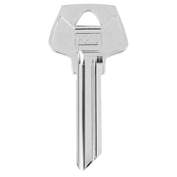 Hy-Ko Key Blank, Brass, Nickel-Plated, For: Sargent S45 Locks - 11010S45