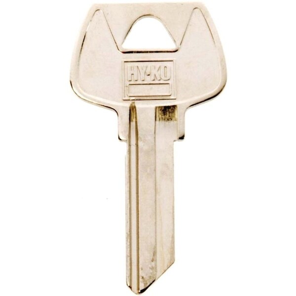 Hy-Ko Key Blank, Brass, Nickel, For: Sargent Cabinet, House Locks and Padlocks - 11010S68