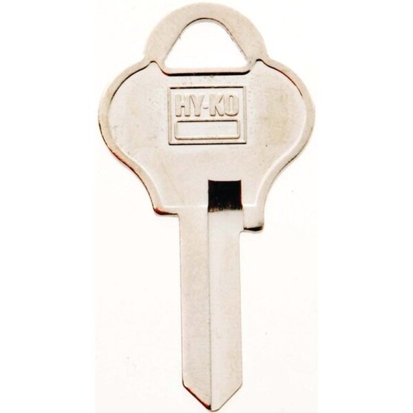 Hy-Ko Key Blank, Brass, Nickel, For: Pado Cabinet, House Locks and Padlocks - 11010PA2