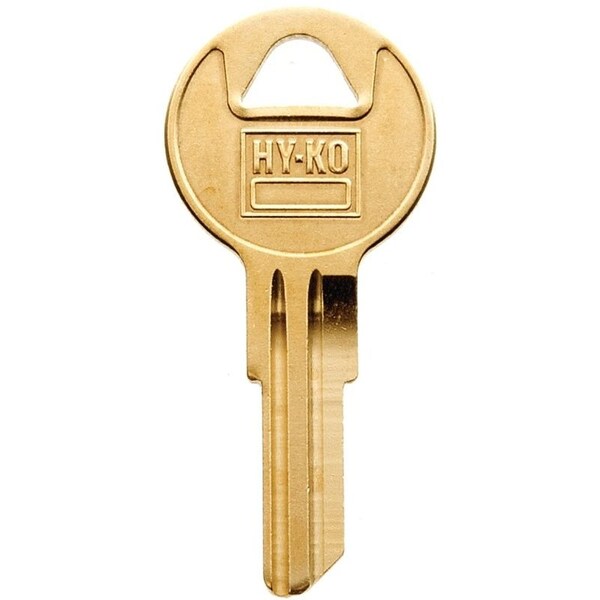 Hy-Ko Key Blank, Brass, Nickel, For: Yale Cabinet, House Locks and Padlocks - 21200Y11BR