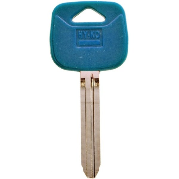 Hy-Ko Key Blank, Brass/Plastic, Nickel, For: Toyota Vehicle Locks - 13005TR47PB