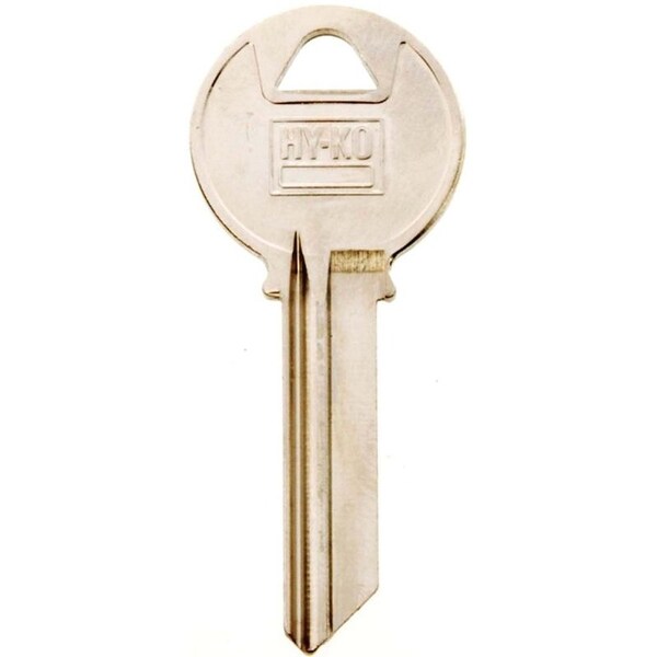 Hy-Ko Key Blank, Brass, Nickel, For: Yale Cabinet, House Locks and Padlocks - 11010Y4