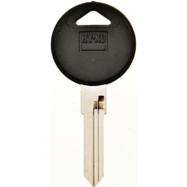 Hy-Ko Automotive Key Blank, Brass/Plastic, Nickel, For: Volkswagen Vehicle Locks - 12005VW37