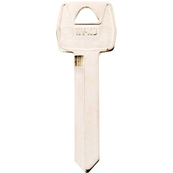 Hy-Ko Key Blank, Brass, Nickel, For: Ford Vehicle Locks - 11010H54
