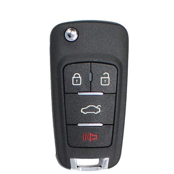 Keydiy KEYDIY Universal Remote Flip Key Blank w/ Integrated Chip - GM Style (KD-NB18) - KD-NB18