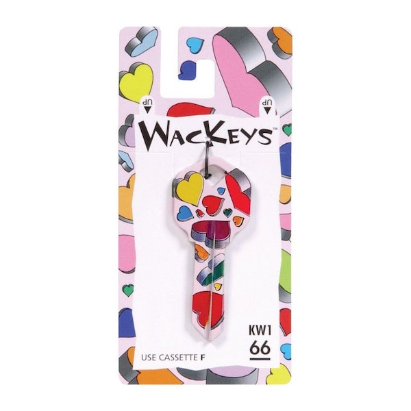 Hillman HILLMAN Wackey Hearts House/Office Universal Key Blank KW1 Single - 89057