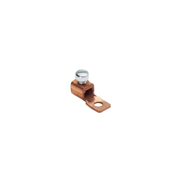 Panduit Mech Lug, Cu, #4-1/0 Awg, 1/4 Stud - CXS125-14-Q