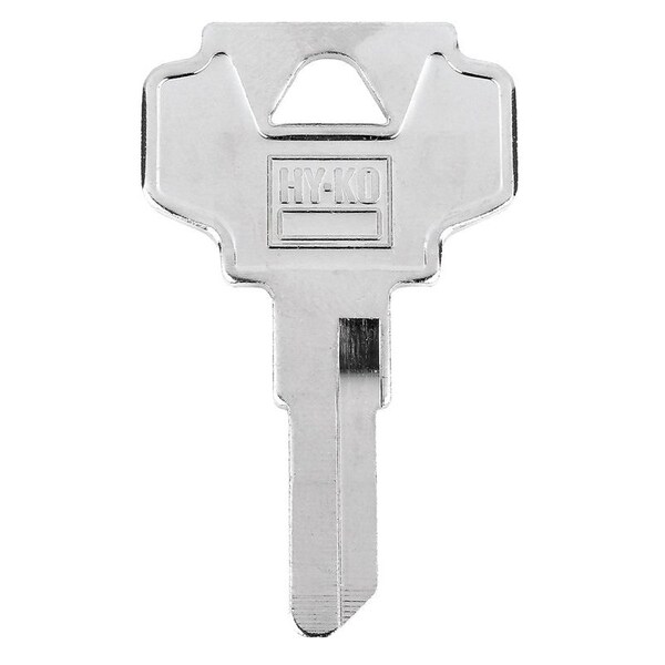 Hy-Ko Key Blank, Brass, Nickel-Plated, For: Bargman BN7 Locks - 11010BN7