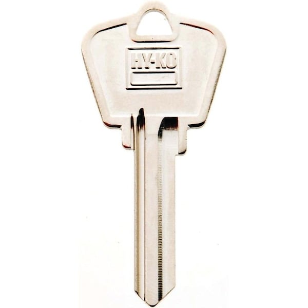 Hy-Ko Key Blank, Brass, Nickel, For: Arrow Cabinet, House Locks and Padlocks - 11010AR4