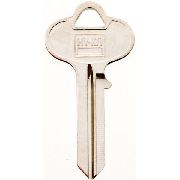 Hy-Ko Key Blank, Brass, Nickel, For: Russwin and Corbin Cabinet, House Locks and Padlocks - 11010RU1