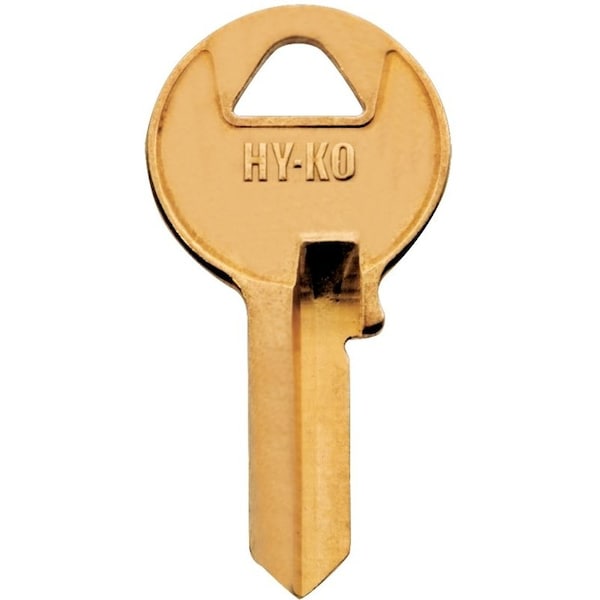Hy-Ko Key Blank, Brass, Nickel, For: Master Cabinet, House Locks and Padlocks - 21200M1BR