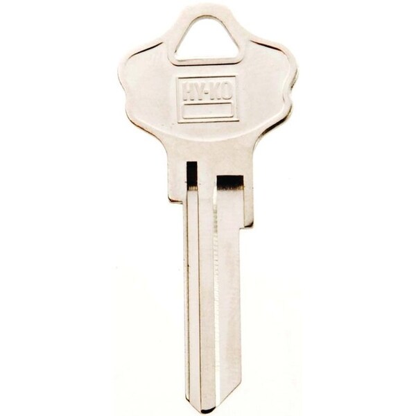 Hy-Ko Products Hy-Ko Key Blank, Brass, Nickel, For: Kwikset Cabinet, House Locks and Padlocks - 11010KW10