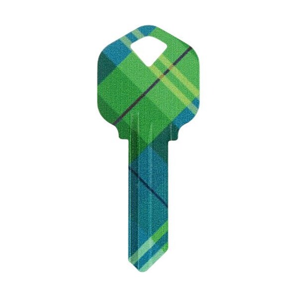 Hillman HILLMAN Wackey Plaid House/Office Universal Key Blank KW1 Single - 89043