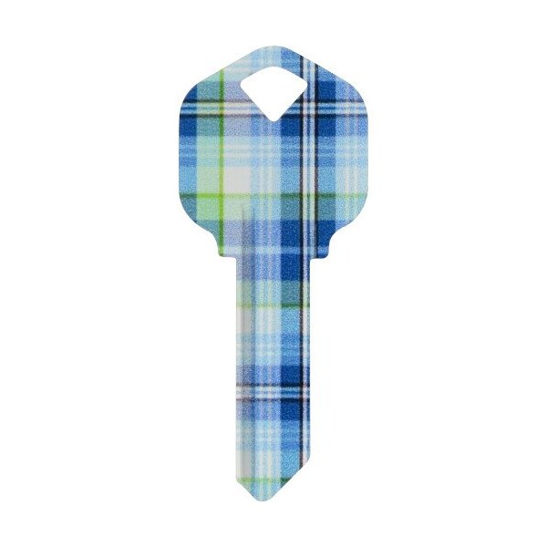 Hillman HILLMAN Wackey Plaid House/Office Universal Key Blank KW1 Single - 89043