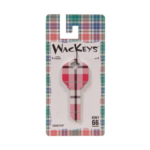 Hillman HILLMAN Wackey Plaid House/Office Universal Key Blank KW1 Single - 89043