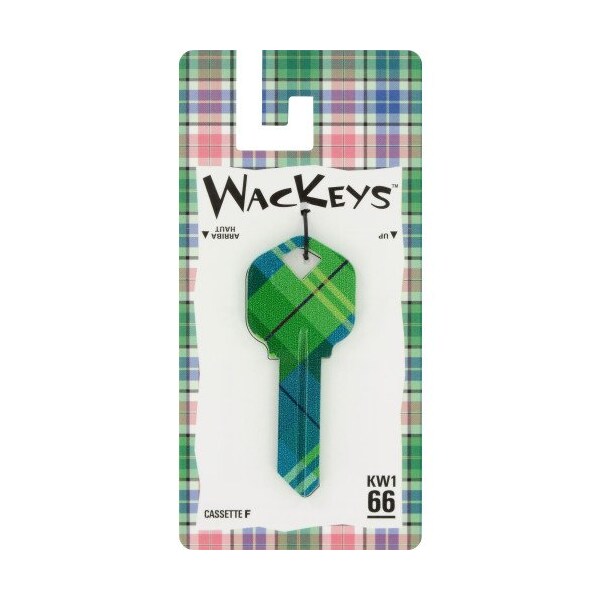 Hillman HILLMAN Wackey Plaid House/Office Universal Key Blank KW1 Single - 89043