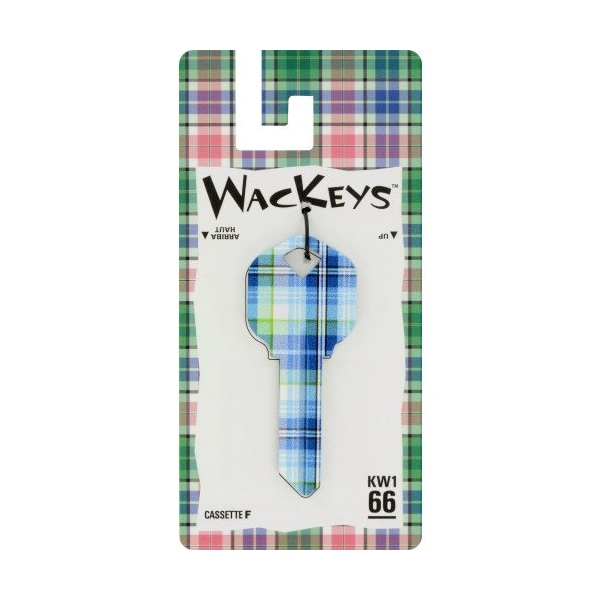 Hillman HILLMAN Wackey Plaid House/Office Universal Key Blank KW1 Single - 89043