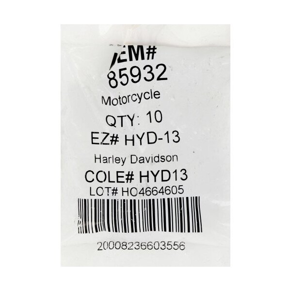 Hillman HILLMAN Traditional Key Motorcycle Key Blank HYD-13 Double For Harley, PK10 - 85932