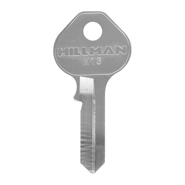 Hillman HILLMAN Traditional Key Padlock Key Blank M16 Single For Master Locks, PK10 - 85174