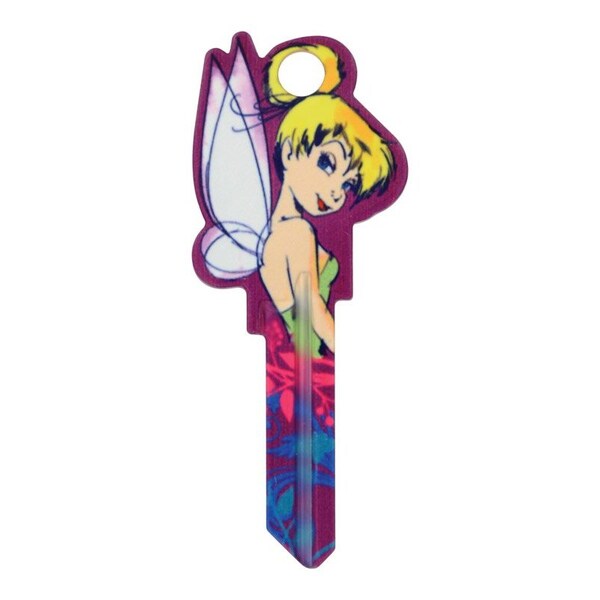 Hillman HILLMAN Disney Tinker Bell House/Padlock Universal Key Blank KW1/10 Single - 94454