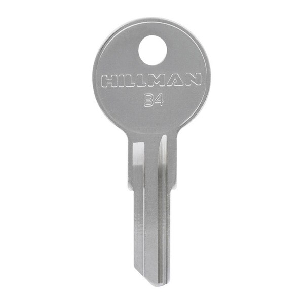 Hillman Automotive Universal Key Blank for Single Sided - Case of 10; Silver - 5964150