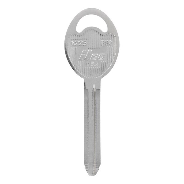 Homecare Products Automotive Universal Key Blank for B80 Double Sided for GM, Silver - HO3323223