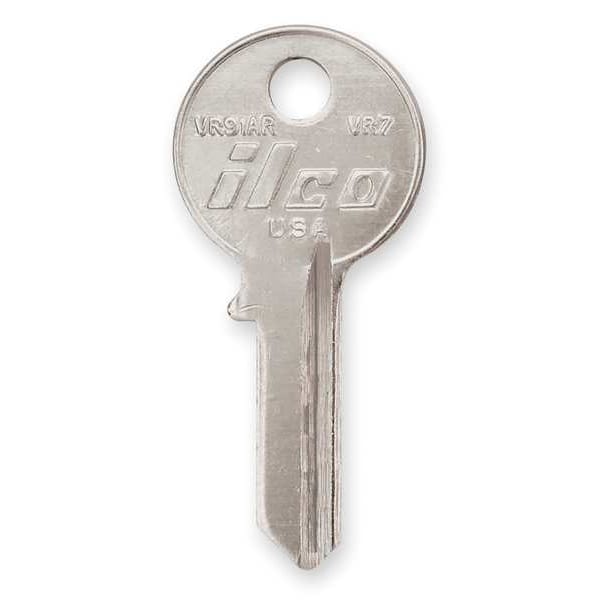 Kaba Ilco Key Blank, Brass, Type VR7, 4 Pin, PK10 - VR91AR-VR7