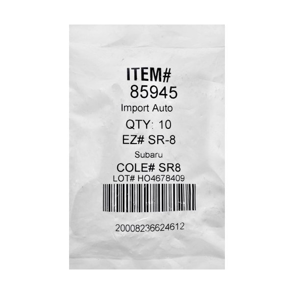Hillman HILLMAN Traditional Key Automotive Key Blank SR8 Double For Subaru, PK10 - 85945